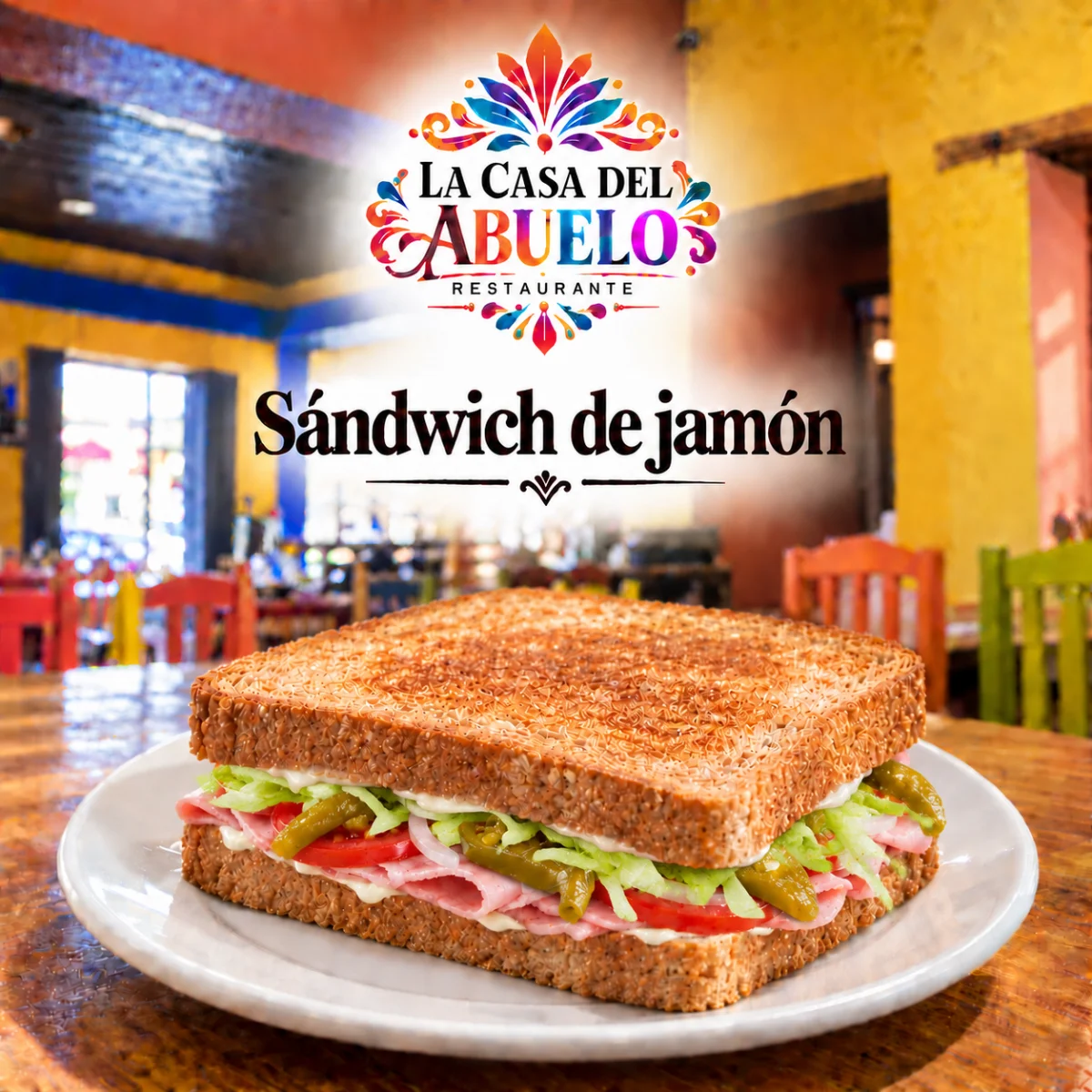 Sándwich de jamón
