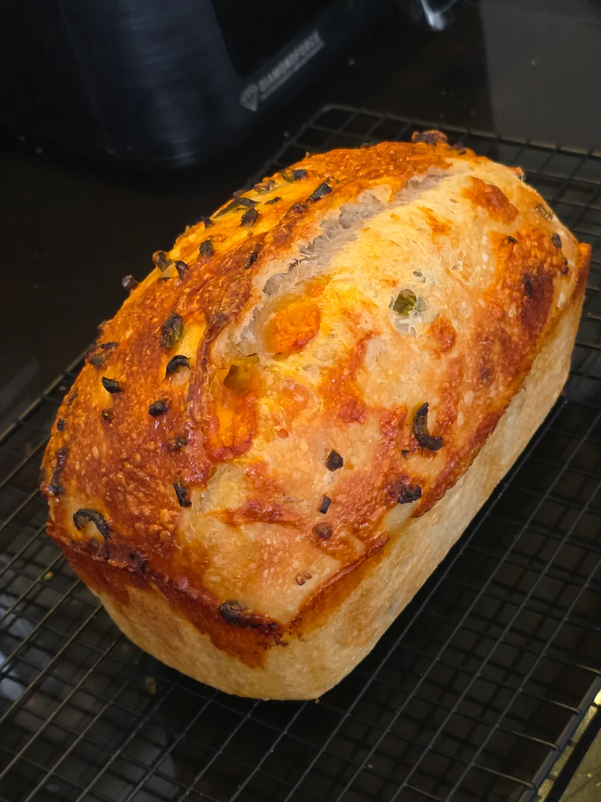 Hogaza de cheddar y jalapeño