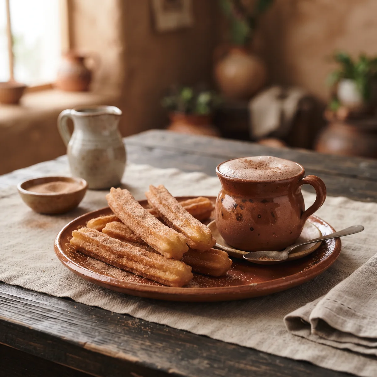 Churros con chocolate