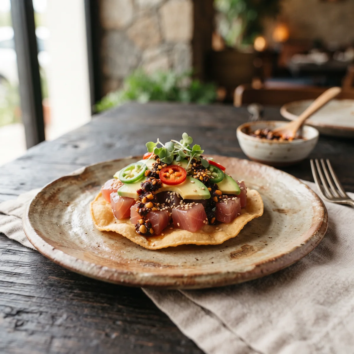 Tostada de atún